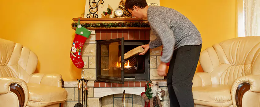 Rusted Metal Fireplace Restoration in Blytheville, Arkansas